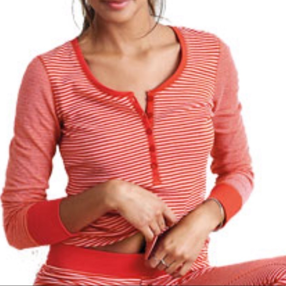 Striped Red Women's Sleepwear Set